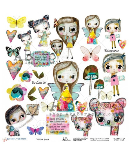 AB STUDIO -  "Butterfly Whispers" - pack 2 - die cut