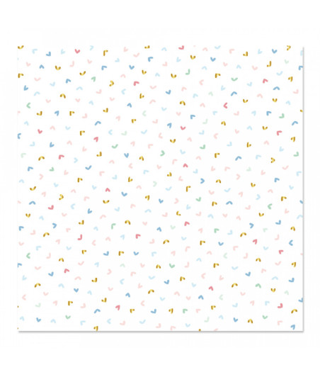 MINTOPIA - Vellum 12"x12" Corazones Foil Aventura