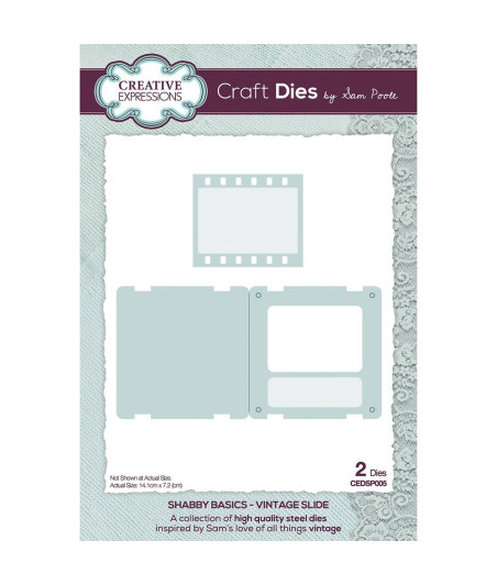 Creative Expressions - Craft die shabby basic Scivolo d'epoca