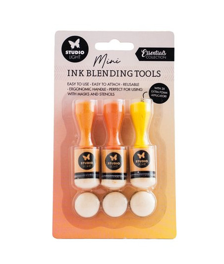 STUDIO LIGHT - Ink Blending Tools + 3 Replacement Foam Pads