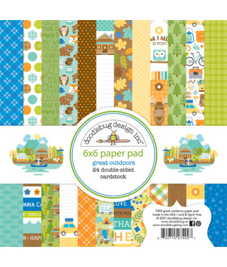 DOODLEBUG - Great Outdoors 6x6 Inch Paper Pad