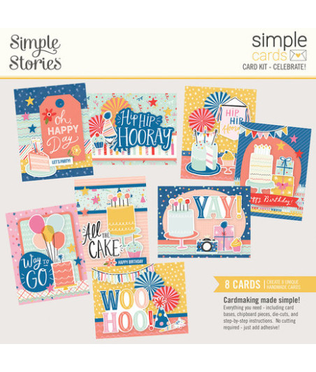 SIMPLE STORIES - Celebrate! Simple Cards Card Kit