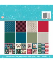 CREATIVE EXPRESSIONS - Mickey & Friends 8x8 Inch Card Making Pad Christmas Disney