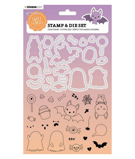 STUDIO LIGHT - Stamp & Cutting Die Sweet Stories nr.48