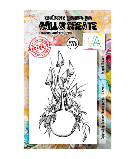 AALL & CREATE - 776 Stamp A7 Funghi Flowers