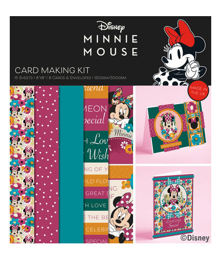 CREATIVE EXPRESSIONS - Minnie Mouse 8x8 Inch Box Card Making Kit Disney