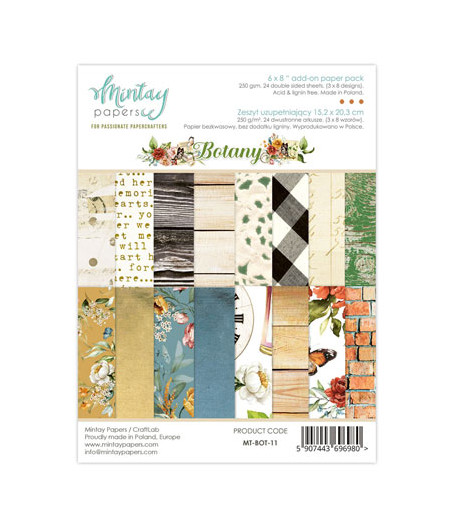 MINTAY BY KAROLA - Botany - Add-On Paper Pack (6"x8")