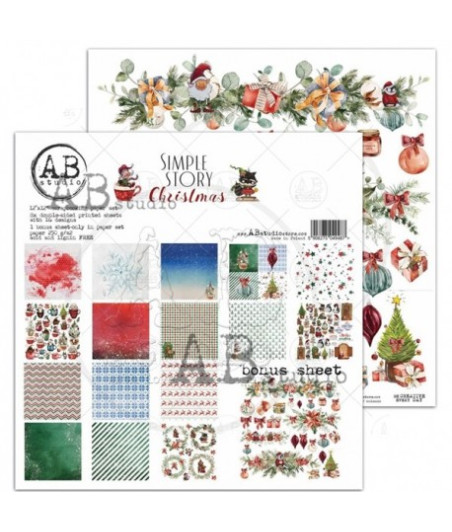 AB STUDIO -  "Simple Story: Christmas "- 30x30 + bonus page