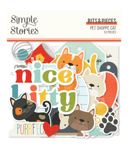 SIMPLE STORIES - Pet Shoppe Cat Bits & Pieces