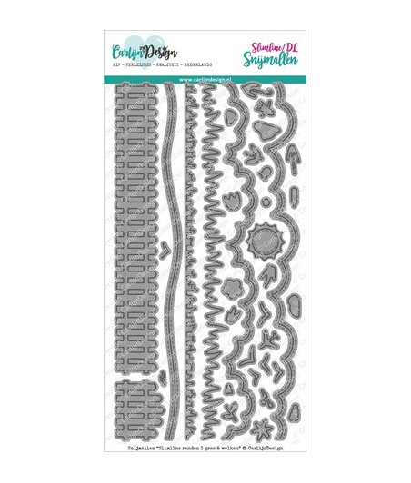 CARLYN DESIGN - Snijmallen Slimline Randen Gras & Wolken
