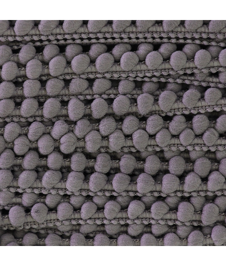 KESI'ART - Galon pompon 10 mm - Gris x 1 m