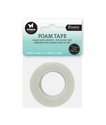 STUDIO LIGHT - Essential Tools Doublesided Foam Tape 1mm Thick - 0,6mm