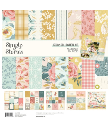 SIMPLE STORIES - WILD FLOWER Collection Kit