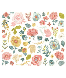 SIMPLE STORIES - COLLEZIONE WILD FLOWER – FLORAL BITS & PIECES