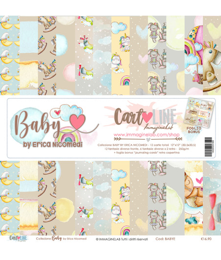 CartoLINE - Baby By Erica Nicomedi 12''x12''