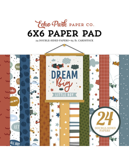 ECHO PARK - Dream Big Little Boy 6x6 Inch Paper Pad