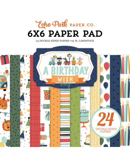 ECHO PARK - A Birthday Wish Boy 6x6 Inch Paper Pad