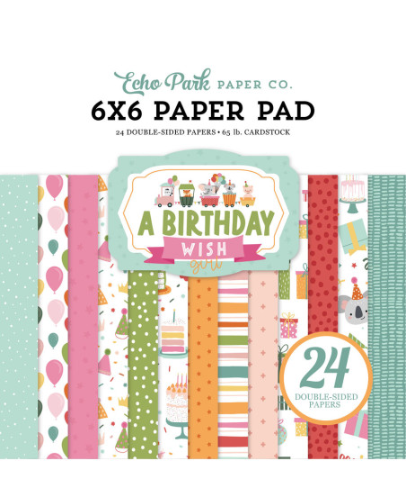 ECHO PARK - A Birthday Wish Girl 6x6 Inch Paper Pad