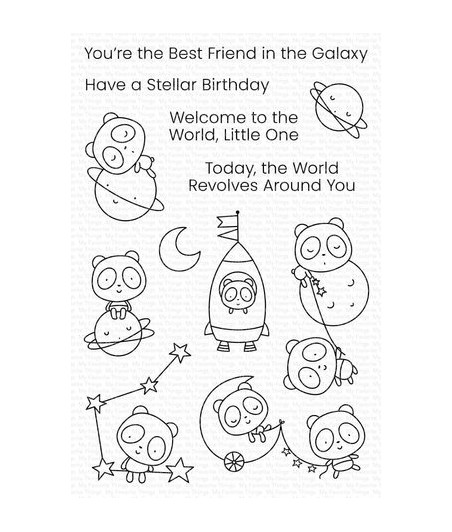 MY FAVORITE THINGS  - Clear Stamp - Best Friends in the Galaxy