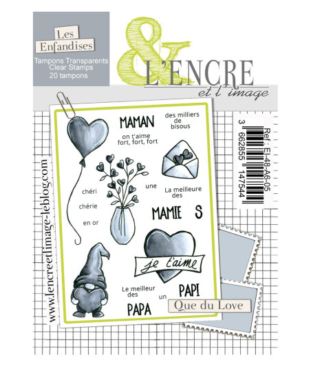 L' ENCRE ET L' IMAGE - Tampon clear - Que du Love