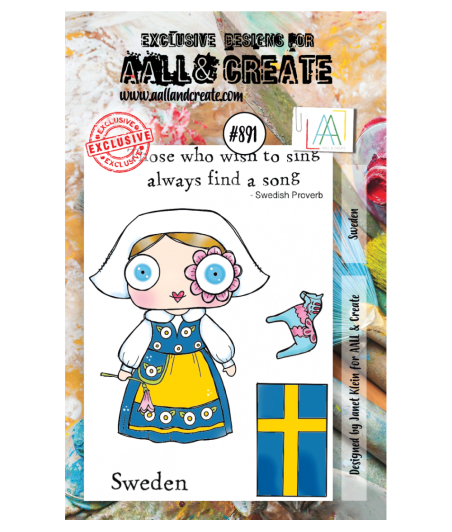 AALL & CREATE - 891 Stamp A7 Sweden