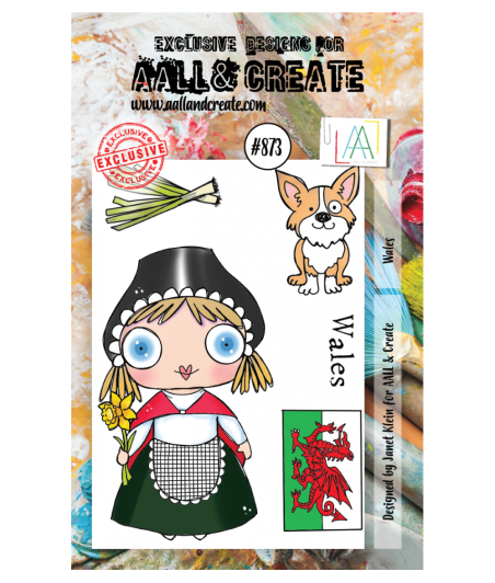 AALL & CREATE - 873 Stamp A7 Wales