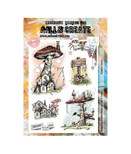 AALL & CREATE - 795 Stamp A4 Toadstool Towers