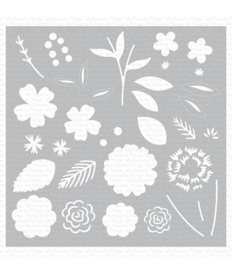 MY FAVORITE THINGS - Stencil per costruire bouquet di fiori