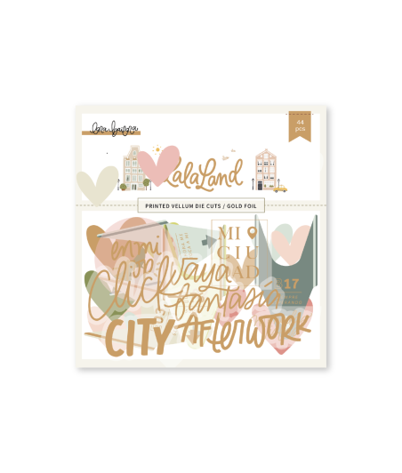 LORA BAILORA -  Die cuts vellum con foil LALA LAND