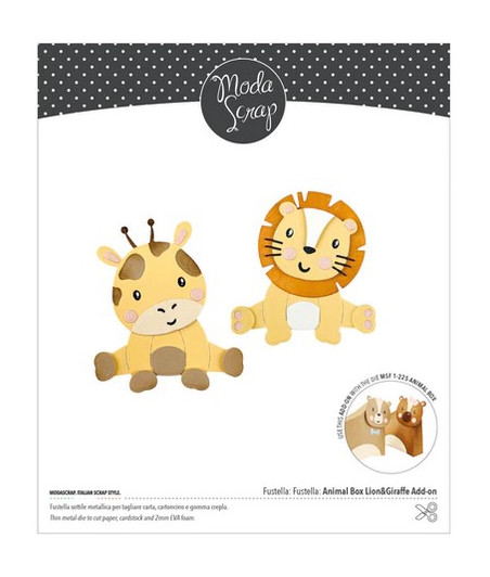 MODASCRAP FUSTELLA - ANIMAL BOX LION & GIRAFFE ADD-ON