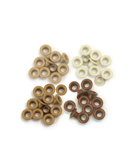 WE R MEMORY KEEPERS - Standard Eyelets - Brown