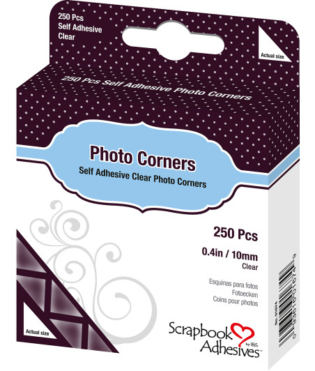 SCRAPBOOK ADHESIVE - Angoli foto 250 pcs