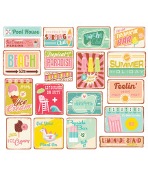 SIMPLE STORIES - Retro Summer Retro Sign Bits