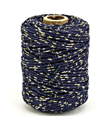 VIVANT - Twine 2 mm x 50 m - gold / dark blue