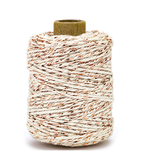 VIVANT - Twine 2 mm x 50 m - rosegold / creme