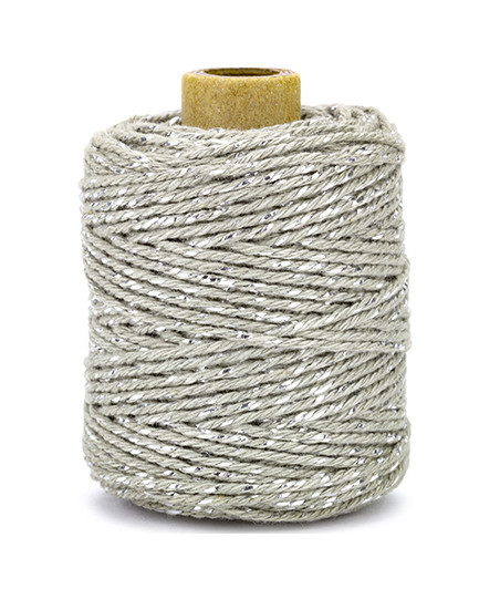 VIVANT - Twine 2 mm x 50 m - silver / grey