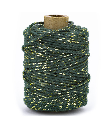 VIVANT - Twine 2 mm x 50 m  - dark green / gold