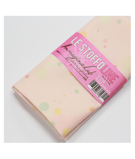 StoffoLINE - Cotone - Posta per te - Rosa pois - by Cocorie