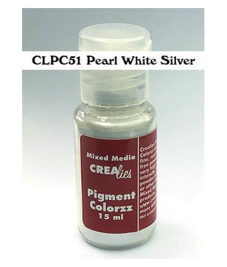 CREALIES - Pigment Colorzz pearl white silver