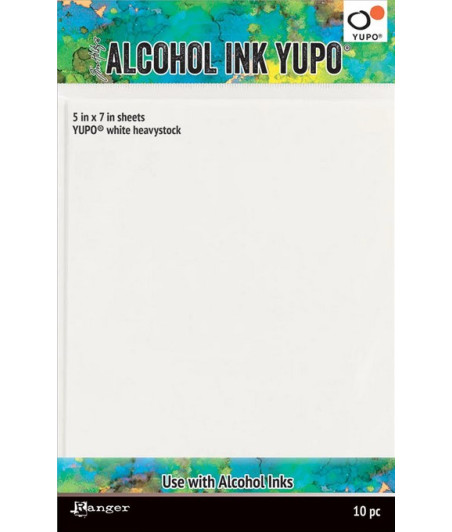 Ranger - Tim Holtz Yupo paper alcohol ink White 10pcs 12x17cm