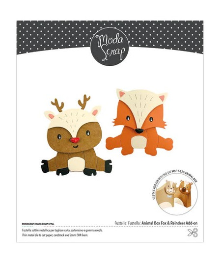 MODASCRAP FUSTELLA - ANIMAL BOX FOX & REINDEER ADD-ON