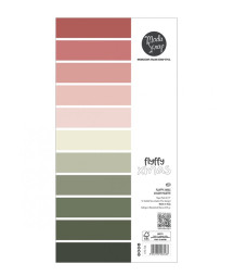 MODASCRAP - PAPER PACK FLUFFY XMAS COLOR PALETTE 6X12"