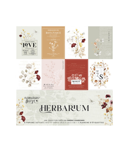 FLORILEGES - Herbarium - Kit 8 Carte