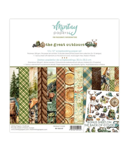 MINTAY PAPERS - The Great Outdoor - 12x12  Pad Collection Kit