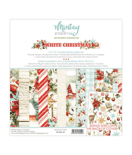 MINTAY PAPERS - White Christmas - 12x12  Pad Collection Kit