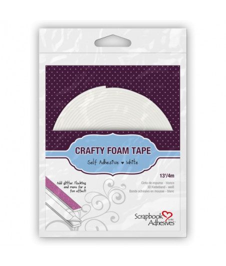 SCRAPBOOK ADHESIVE - Crafty Foam Tape White