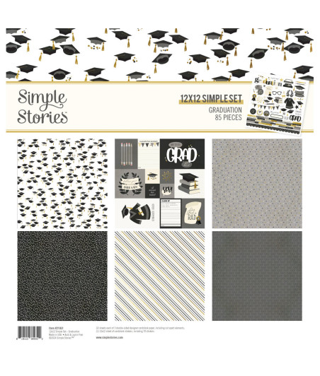 SIMPLE STORIES - Graduation Collection Kit - Kit ritiro laurea