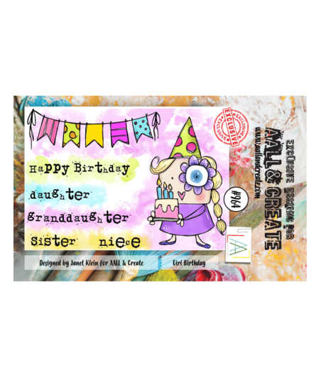AALL & CREATE - Stamp Set A7 Girl Birthday (AALL-TP-964)