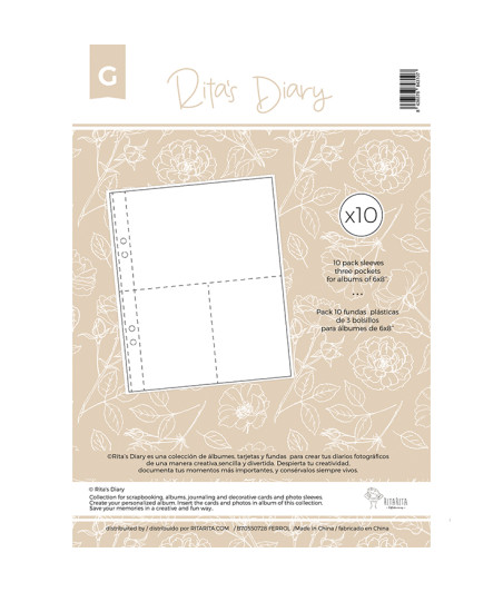 RITA RITA - Page protector - Buste trasparenti G per album - 6x8