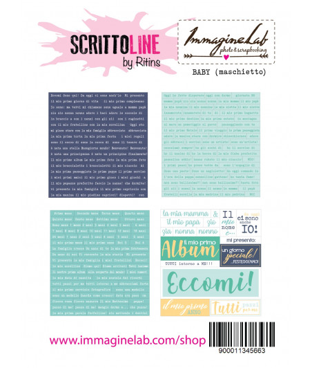 SCRITTOLINE by Ritins - BABY (maschietto)